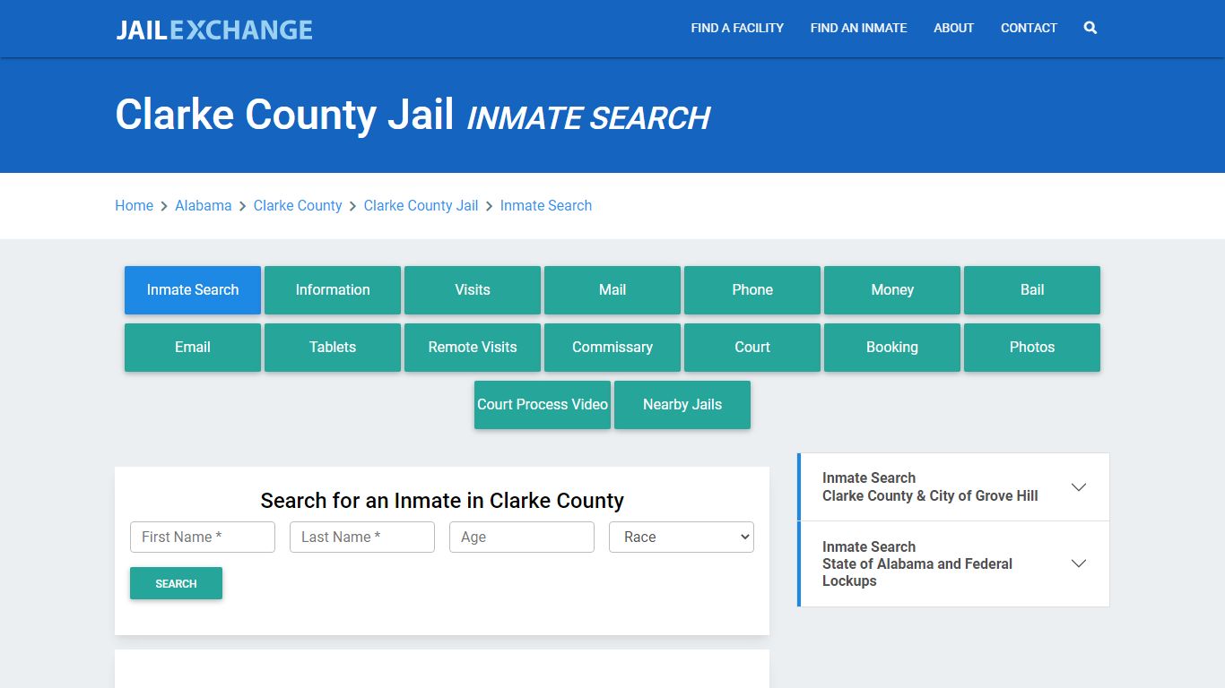 Clarke County Jail, AL Inmate Search: Roster & Mugshots