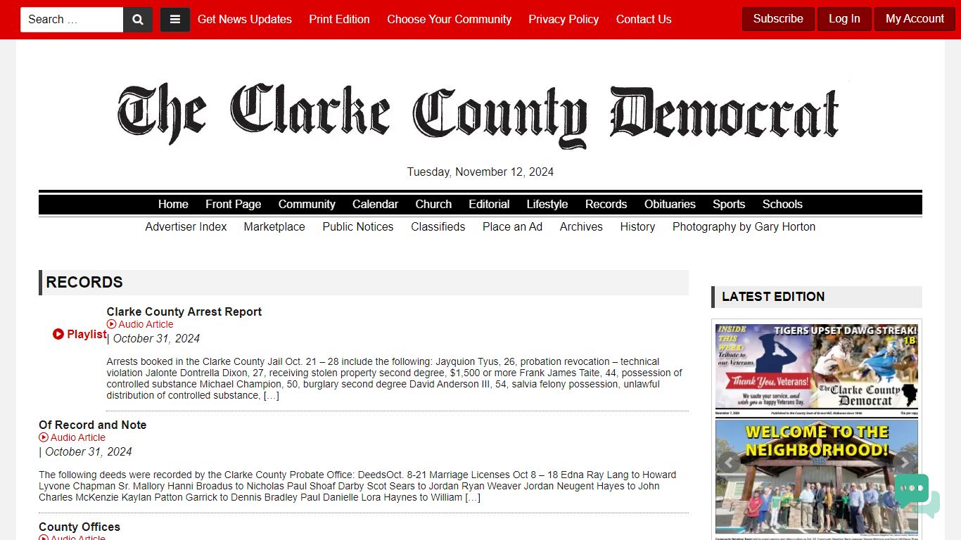 Records - Clarke County Democrat