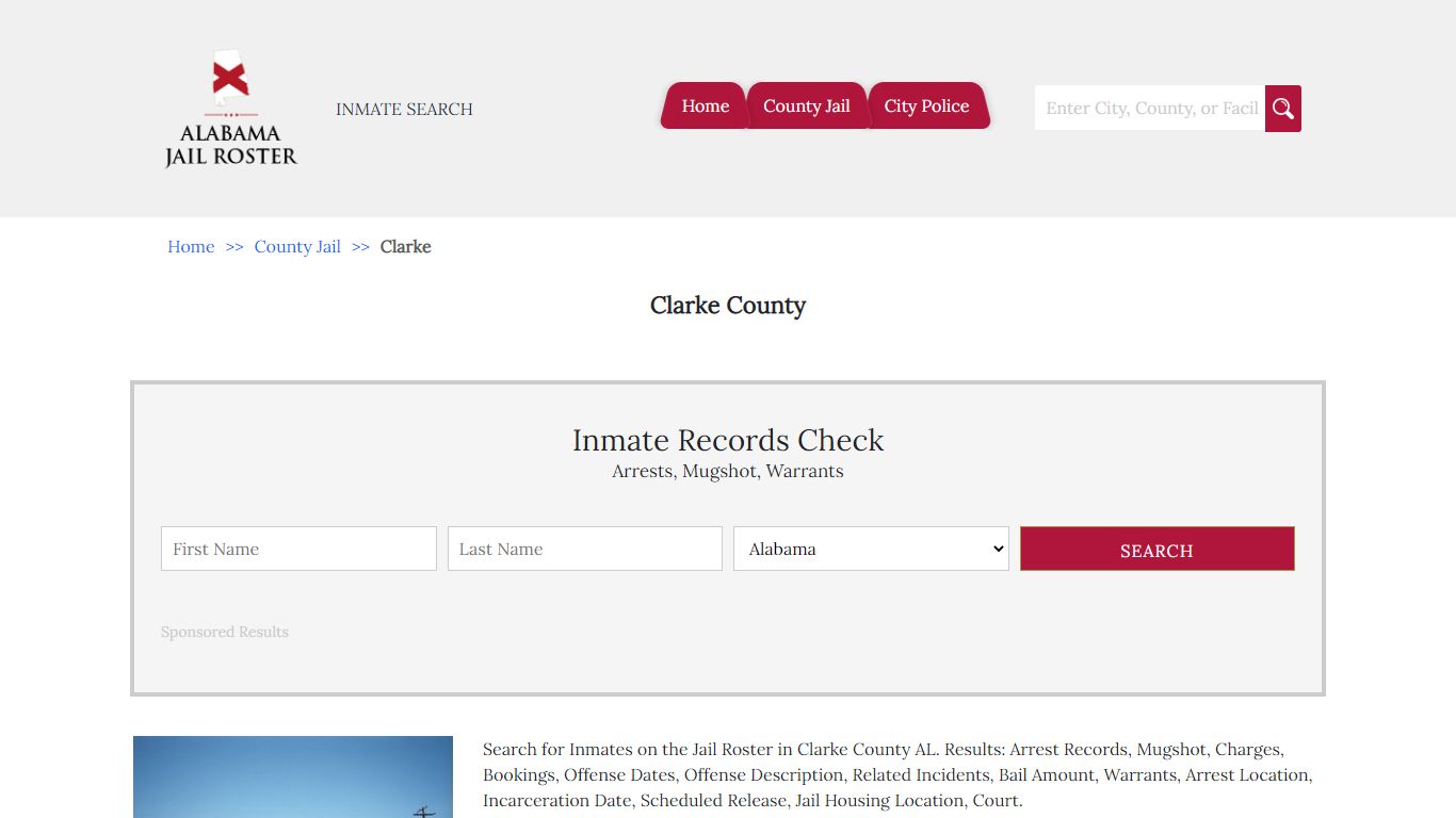 Clarke County - Alabama Jail Inmate Search